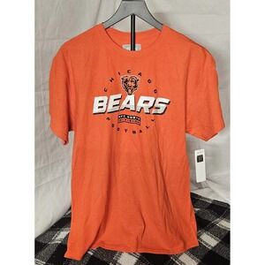 Chicago Bears T-Shirt Orange Football NFC North‎ Division Graphic Tee L NWT